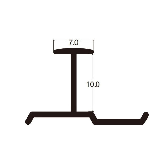 Профиль соединительный DH133 3000х10х7 мм, черный