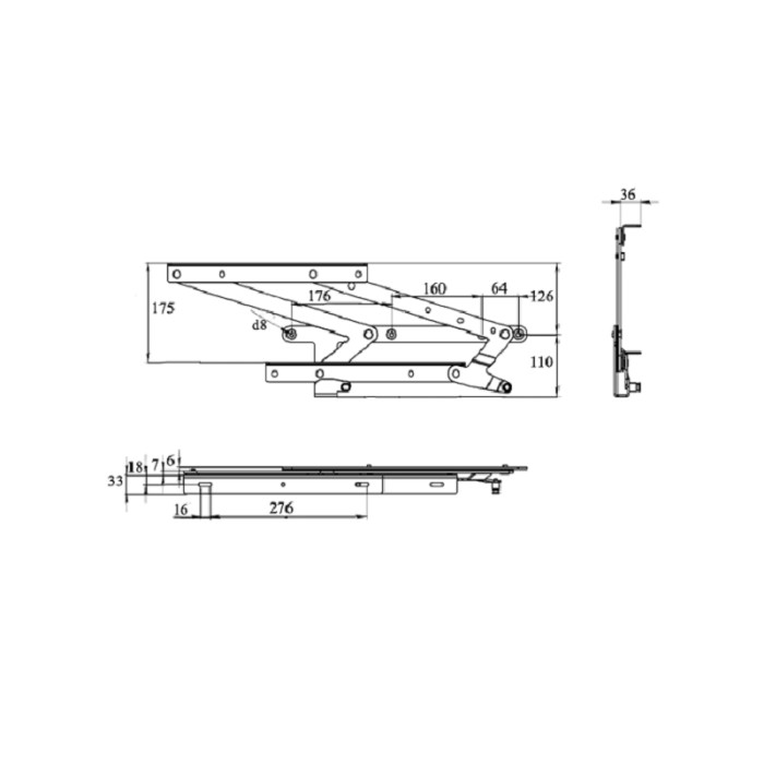 Механизм Пума без пружины 404/4